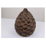 Terracotta Pinecone Sculpture - Perforated Decorative Accent
