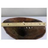 Antique Carved Wood Vase Stand - Lattice Sides & Scroll Base