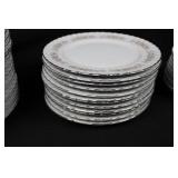 China Dinnerware Set - Pink Rose Floral Pattern, Made in Japan (112 piece set)