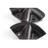 12 Ton Hydraulic Jack on Red A-Frame Stand with 6 Curved Roller Inserts