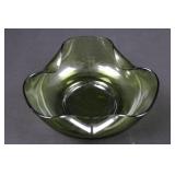 Olive Green Glass Bowls & Pitcher 3-Piece Set