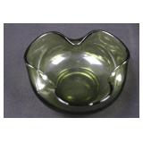 Olive Green Glass Bowls & Pitcher 3-Piece Set
