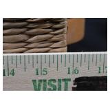 Natural Wicker Basket Set - Rectangular Carry Hamper & Round Baskets