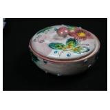 Majolica Floral Dish Set 64/105 - 3 Pieces - Made in Italy