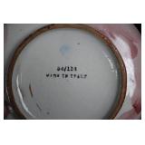 Majolica Floral Dish Set 64/105 - 3 Pieces - Made in Italy