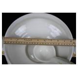 Porcelain Lidded Soup Tureen with Yellow Floral Pattern - 11 Inch Diameter