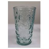 Ball Blue Wide Mouth Mason Jars (2) & 6 Pressed Glass Tumblers