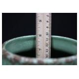 Ceramic Jug with Twin Handles - Celadon Glaze, Made in Italy