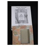 The Unique Collection Ceramic Hand-Made Photo Frame 8in Frame 3.5x5in Photo Pair