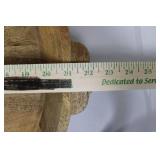 Acacia Wood Oversized Round Serving Tray with Handles