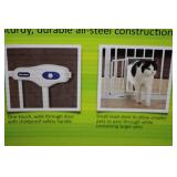 Top Paw Extra-Wide Walk-Through Pet Gate with Small Pet Door - 29-62 in Wide