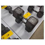 (2) 80 lb. Dumbbells...