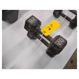 (2) 20 lb. Dumbbells...