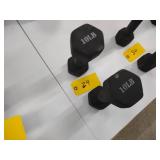 (2) 10 lb. Dumbbells...