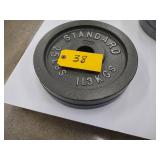 (2) 25 lb. Weights...