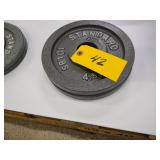 (2) 10 lb. Weights...