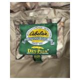 Cabelas dry plus insulated bibs and jacket. Jacket size 3x bibs size 2x
