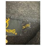 Lot of browning black sweatshirts.