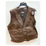 Cripple Creek authentic leather vest size 2xl
