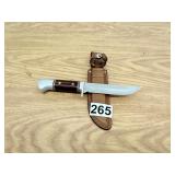 Fix blade knife with sheath fixed