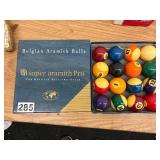 Belgian Aramith Balls and accessories