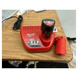 Milwaukee recharchable auxiliary battery with charger stand