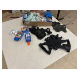 Pairs of Boot traction covers and off mosquito wipes and