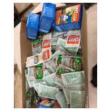 Pairs of Boot traction covers and off mosquito wipes and