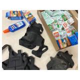 Pairs of Boot traction covers and off mosquito wipes and