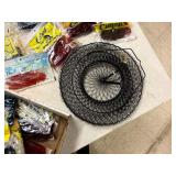 Assortment of fishing plastics and accessories