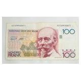 National Bank of Belgium 100 Franc Banknotes (Honderd Frank)