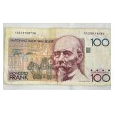 National Bank of Belgium 100 Franc Banknotes (Honderd Frank)