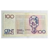 National Bank of Belgium 100 Franc Banknotes (Honderd Frank)