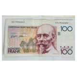 Belgian 100 Franc Banknotes (Cent Francs) - Lot of 5