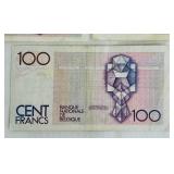Belgian 100 Franc Banknotes (Cent Francs) - Lot of 5