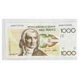 Belgian 1000 Franc Banknote - Gretry, Banque Nationale de Belgique