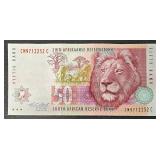 South African Reserve Bank Notes - 10 Rand & 50 Rand (Lot of 3)