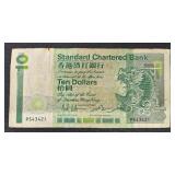 Austrian 20 Schilling Banknote - Hong Kong 10 Dollar Banknote - Swiss 10 Franc Banknote
