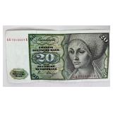 20 Deutsche mark Banknote FRG 1980-01-02 Deutsche Bundesbank