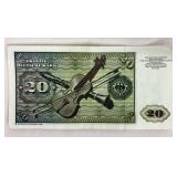 20 Deutsche mark Banknote FRG 1980-01-02 Deutsche Bundesbank
