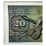 20 Deutsche mark Banknote FRG 1980-01-02 Deutsche Bundesbank