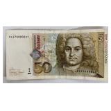 Deutsche Bundesbank 50 DM Banknote - 1996 Series
