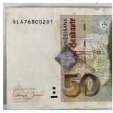 Deutsche Bundesbank 50 DM Banknote - 1996 Series