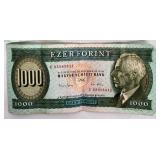 Hungarian 1000 Forint Banknote (Lot of 2)