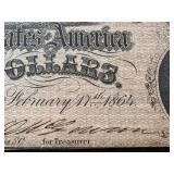 Confederate States of America Five Dollar Note - February 11, 1864, Richmond