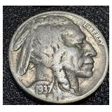 Buffalo Nickels 12-Coin Lot - Dates include 1927, 1928, 1936, 1937