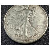1945-D Walking Liberty Half Dollar Denver Mint - 90% Silver