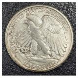 1945-D Walking Liberty Half Dollar Denver Mint - 90% Silver