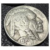 Buffalo Nickels - 15 Coins, 1926, 1927, 1930, 1934, 1936