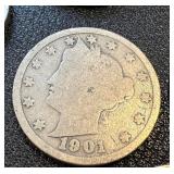 Buffalo Nickels & Barber Nickels (Lot of 13) - Circulated